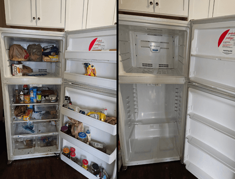 Spotless refrigerator cleaning